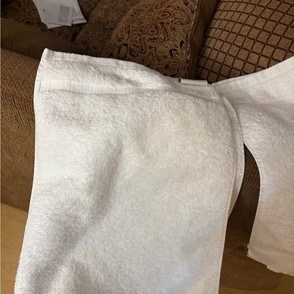 SFERRA White Plush Cotton Bath Towel - Soft Terry
